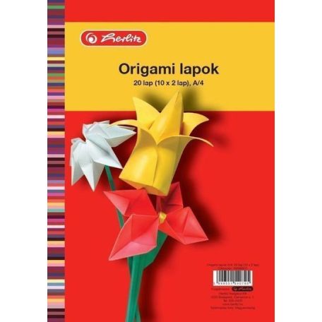 HERLITZ Origami lapok A/4-es / 20 ív