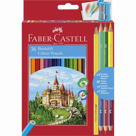FABER-CASTELL 36+3 db-os színes ceruza készlet 