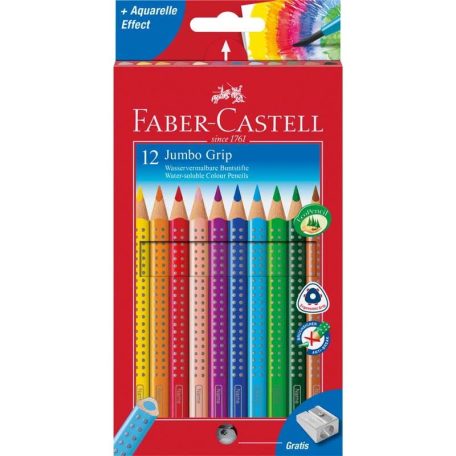 FABER-CASTELL GRIP 2001 12 db-os JUMBO színes ceruza készlet