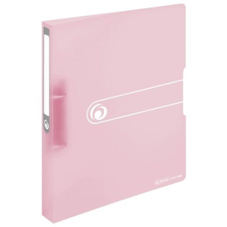 HERLITZ PP gyűrűskönyv, Pastels, rózsaszín A/4