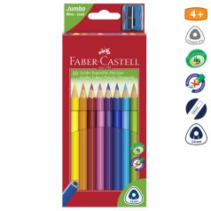 FABER-CASTELL 10 db-os jumbo színes ceruza készlet 