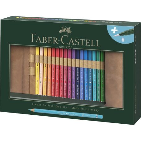 FABER-CASTELL ALBRECHT DÜRER 30 db-os akvarell színes ceruza készlet tekercses tolltartóban 