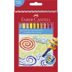 FABER-CASTELL 24 db-os zsírkréta készlet - csavarható 