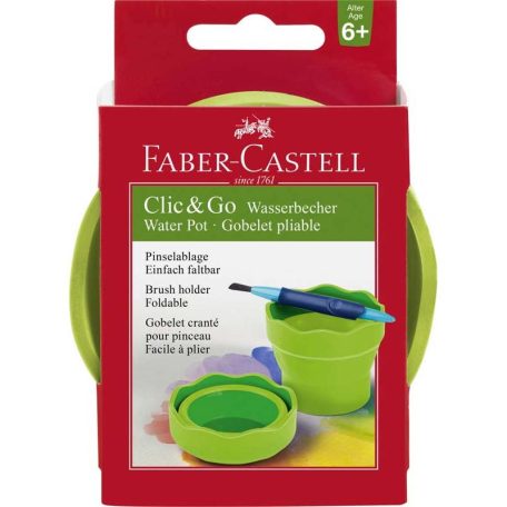 FABER-CASTELL Clic & Go ecsettál - zöld 