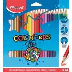   MAPED Color Peps 24 db-os háromszögletű színes ceruza készlet 