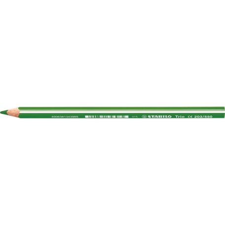 STABILO Trio világoszöld színű vastag színes ceruza 
