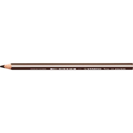 STABILO Trio sötét barna színű vastag színes ceruza 