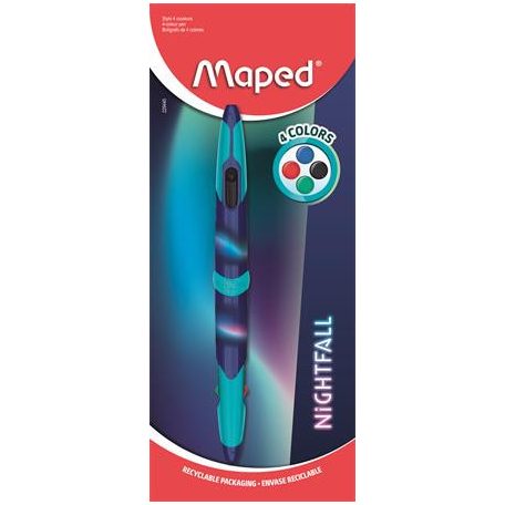 MAPED Nightfall 4 színű golyóstoll 