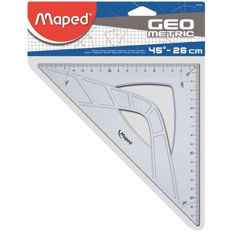 MAPED Geometric 45 fokos műanyag vonalzó 26 cm 
