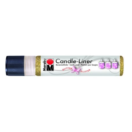 MARABU Candle-liner csillámos arany gyertyadíszítő toll 25 ml - 584