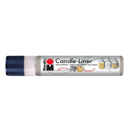 MARABU Candle-liner metál ezüst gyertyadíszítő toll 25 ml - 782