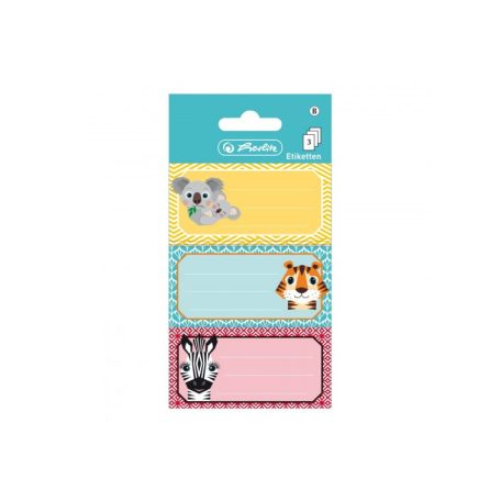 HERLITZ Cute Animals iskolai etikett 