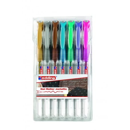 EDDING 2185 7 db-os zselés toll készlet - metál színek  