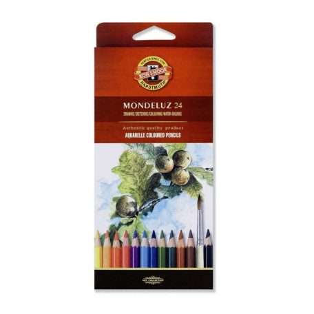 KOH-I-NOOR 3718 Mondeluz 24 db-os színes aquarell ceruza készlet