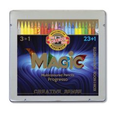   KOH-I-NOOR 8774 Progresso Magic 24 db-os színes, famentes varázsceruza készlet