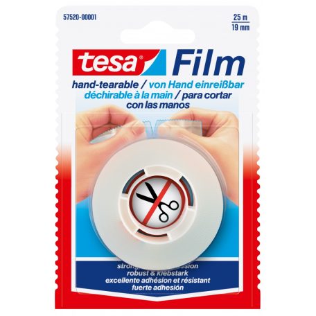 TESA 57520 Film kézzel téphető ragasztószalag 25m x 19mm 