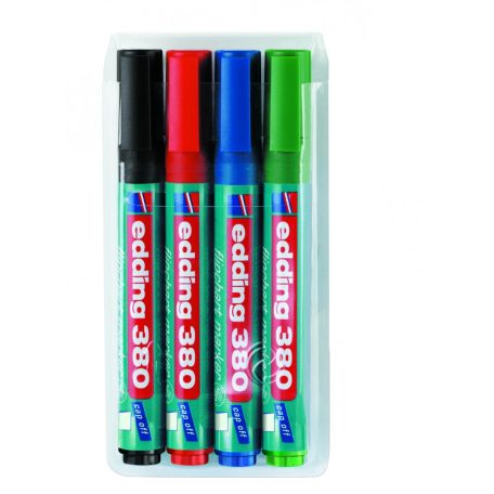 EDDING 380 Flipchart marker készlet - 4 különböző szín