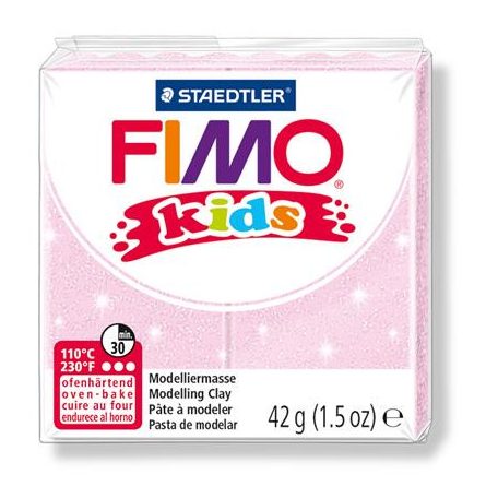 STAEDTLER FIMO Kids gyöngyház világos rózsaszín égethető gyurma - 206 - 42 g 