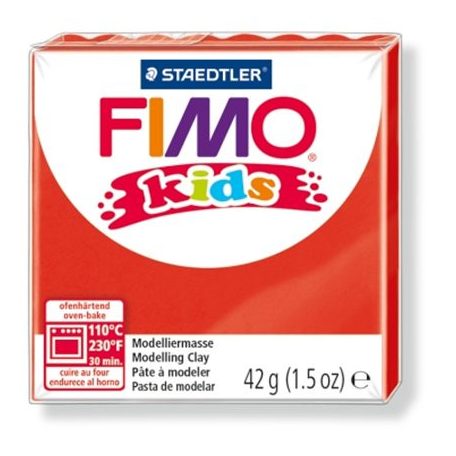 STAEDTLER FIMO Kids piros égethető gyurma - 2 - 42 g 