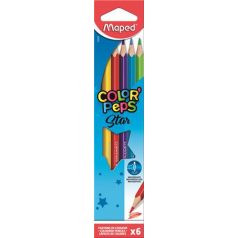   MAPED Color ' Peps Star 6 db-os színes ceruza készlet 