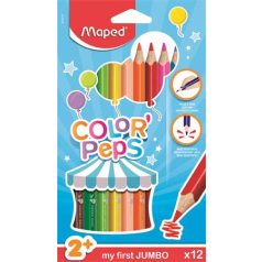   MAPED Color Peps Jumbo 12 db-os háromszögletű színes ceruza készlet 