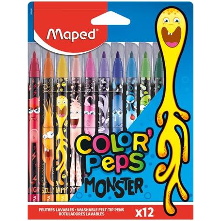 MAPED Color Peps Monster 12 db-os filctoll készlet 
