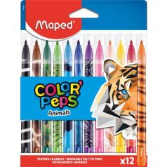 MAPED Color"Peps Animals 12 db-os filctoll készlet 