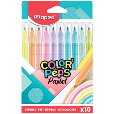 MAPED Color Peps Pastel 10 db-os filctoll készlet 