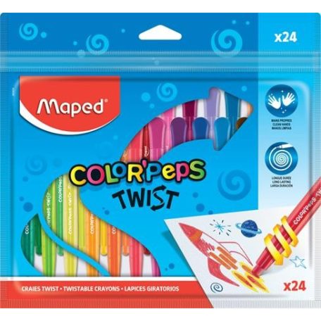 MAPED Color Peps 24 db-os zsírkréta készlet 