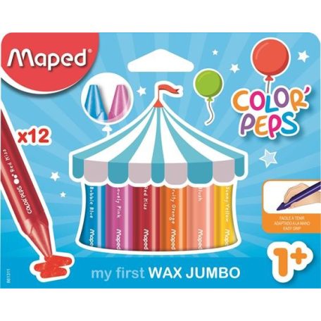 MAPED Color Peps Jumbo Maxi Wax 12 db-os zsírkréta