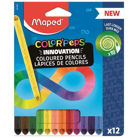 MAPED Color ' Peps Infinity 12 db-os famentes színes ceruza készlet 