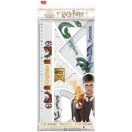 MAPED Harry Potter Teens 4 db-os vonalzó készlet 