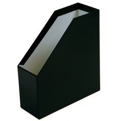 Merevfalú karton Iratpapucs 9 cm gerinccel - fekete
